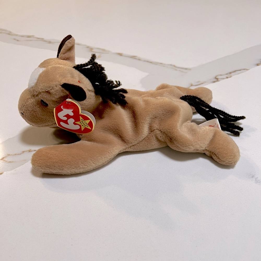 Vintage Rare Ty “Derby” The Horse Beanie Baby With Tag Errors